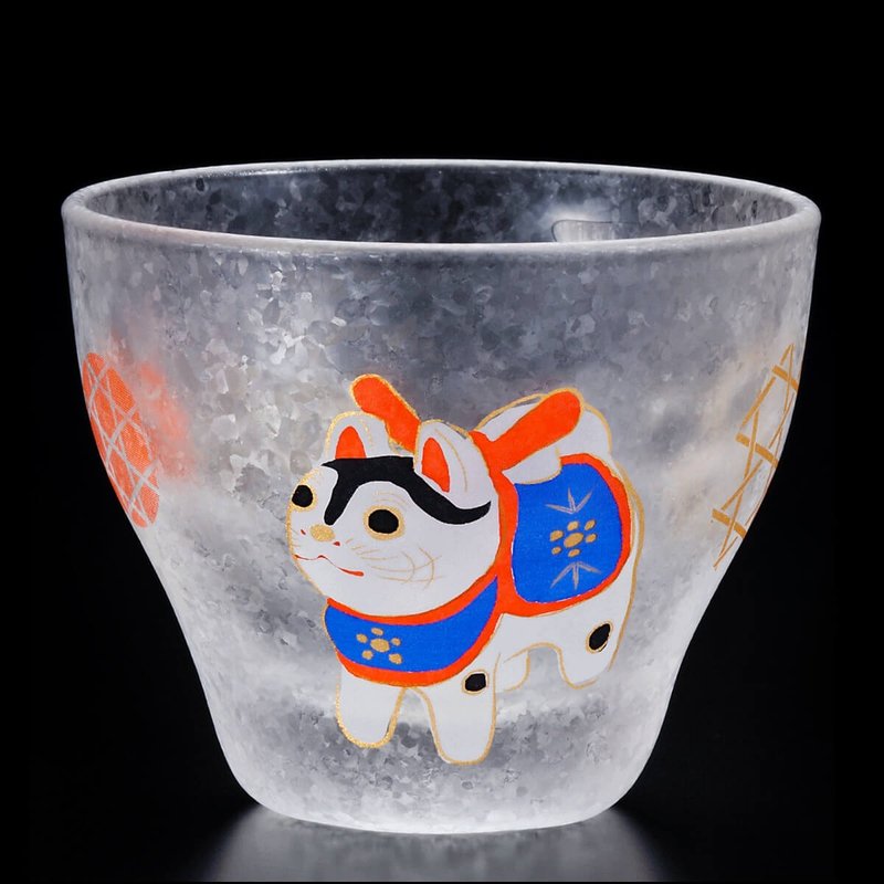 90cc【狗】12生肖 日本ADERIA清酒杯 12生肖杯 招福杯客製 - 酒杯/酒器 - 玻璃 白色