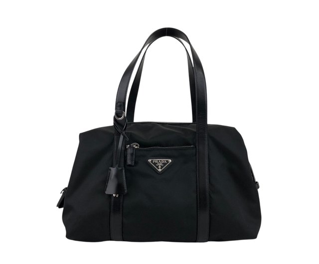日本直送 名牌中古包 】PRADA プラダ トートバッグ ブラック