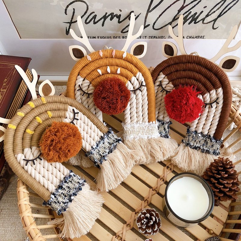 編織聖誕麋鹿_節日特別款 - 編織/羊毛氈/縫紉 - 棉．麻 