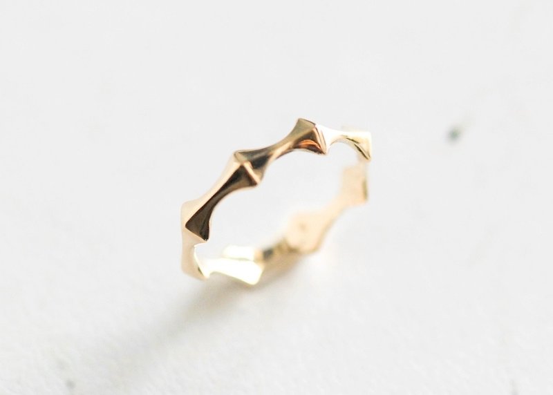 Crown motif pinky ring K10YG - แหวนทั่วไป - เครื่องประดับ สีทอง