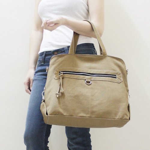 Kinies Handheld Bag / Messenger Bag / Document bag / Zipper Bag / Canvas Bag - WISEY