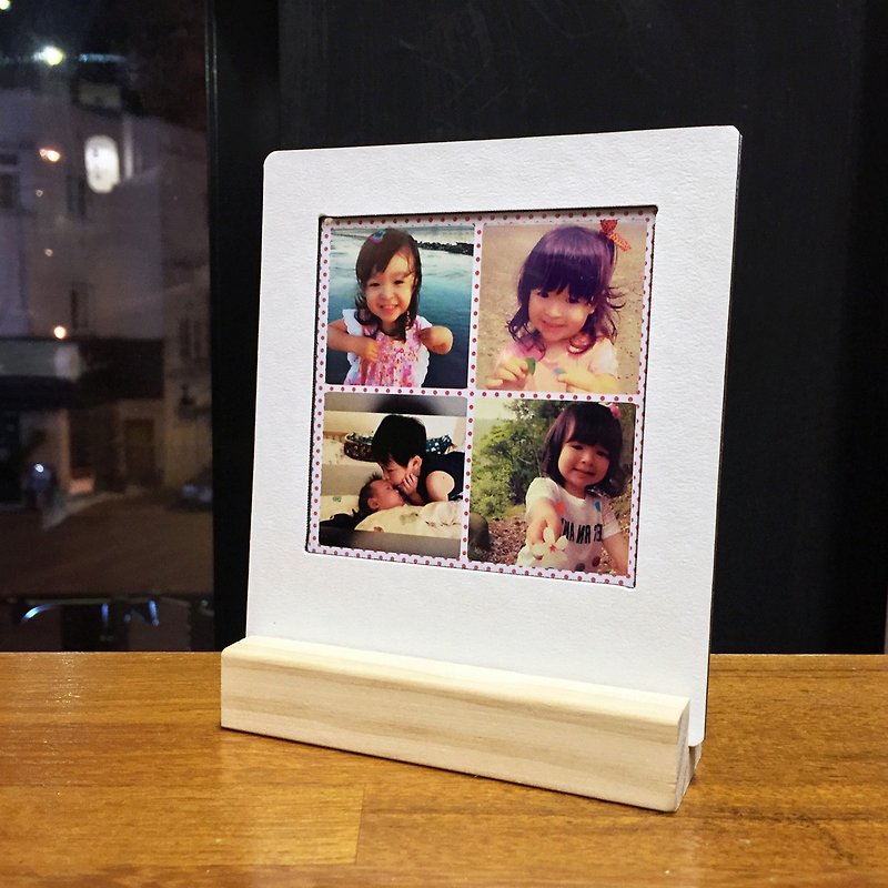 ✚ 1 Zhang Collage ❤ love your work! ★ Art card (chip card + wooden seat x1) ★ not square shaped translucent shimmer card! - การ์ด/โปสการ์ด - กระดาษ หลากหลายสี