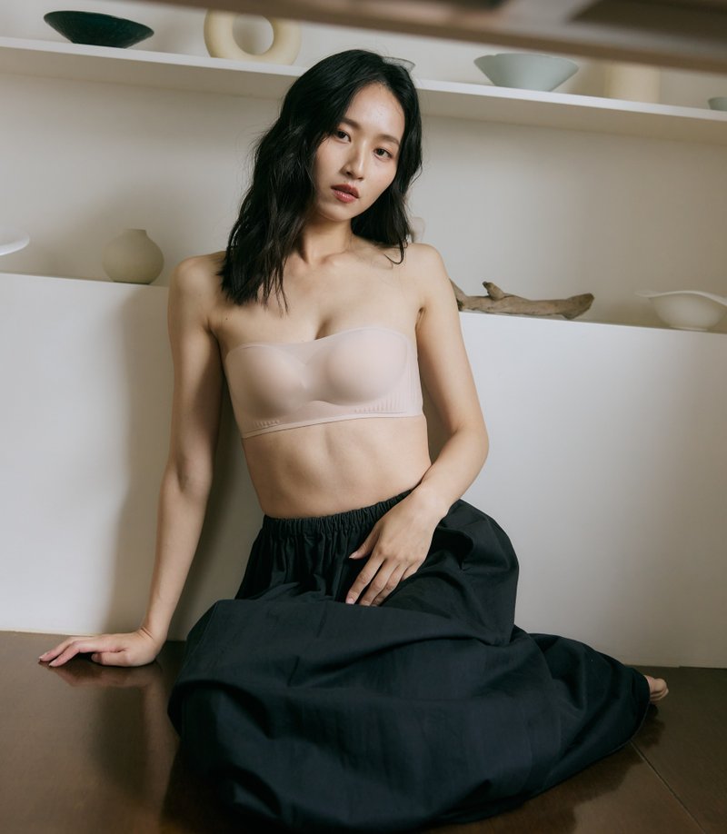 柔亮・立體強支撐平口內衣 - 女內衣褲 - 棉．麻 白色
