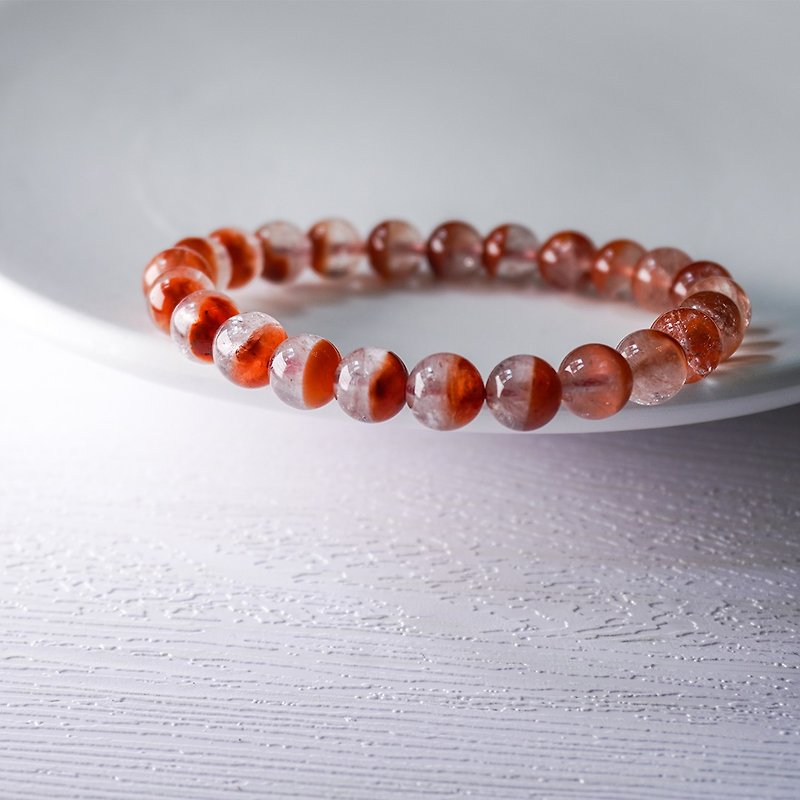 Long live the new product! Red rabbit fur cornucopia crystal bracelet - Bracelets - Crystal Red