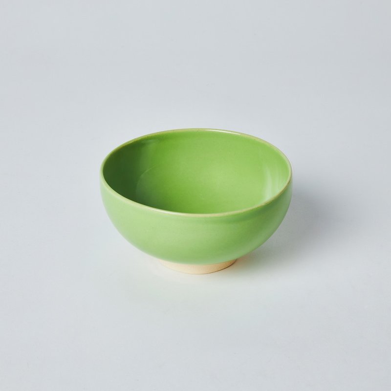 KOGA │ Ceramic Round Rice Bowl (Danqing Green) - ถ้วยชาม - ดินเผา สีเขียว