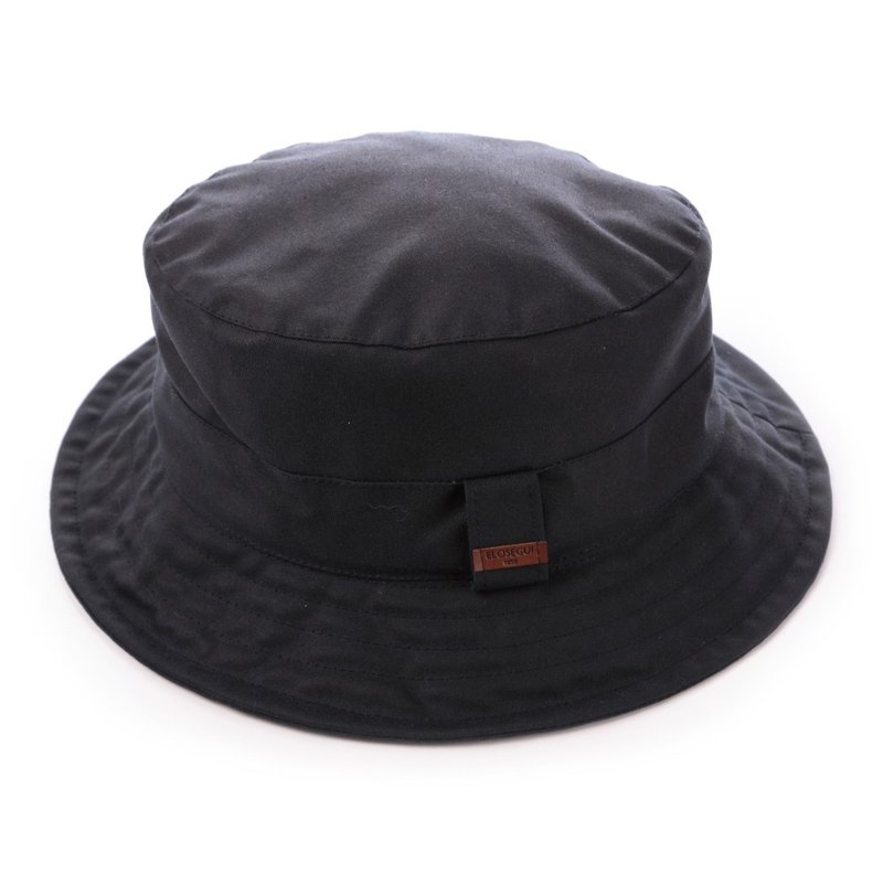 Spanish ELOSEGUI. Male MGORRO LLUVIA Fisherman Hat EL_LLUVIA2200 Mediterranean Dark Blue - หมวก - ผ้าฝ้าย/ผ้าลินิน สีน้ำเงิน