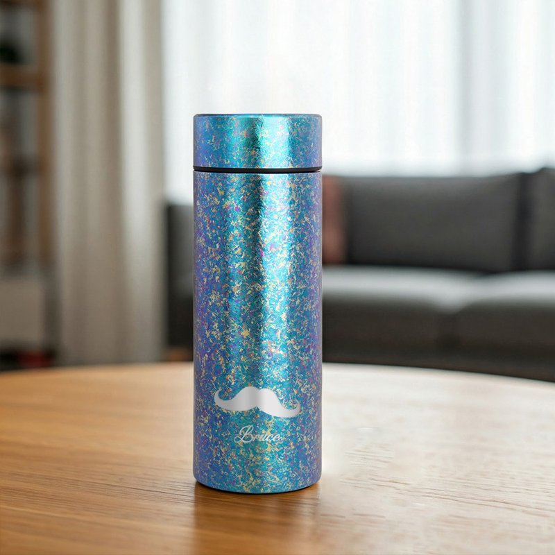 客製化titanium冰花純鈦保溫杯茶水分離 父親節客製禮物送爸爸 - 保溫瓶/保溫杯 - 其他金屬 