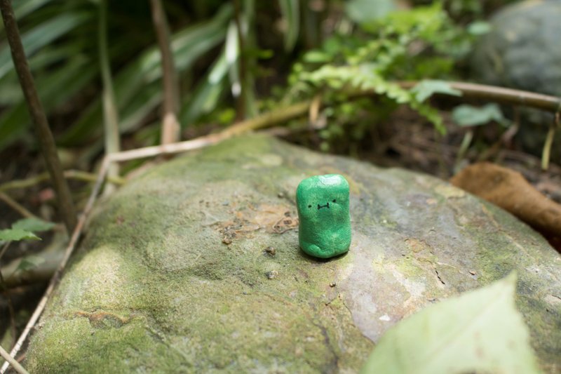 綠色軟糖君擺飾 - 擺飾/家飾品 - 黏土 