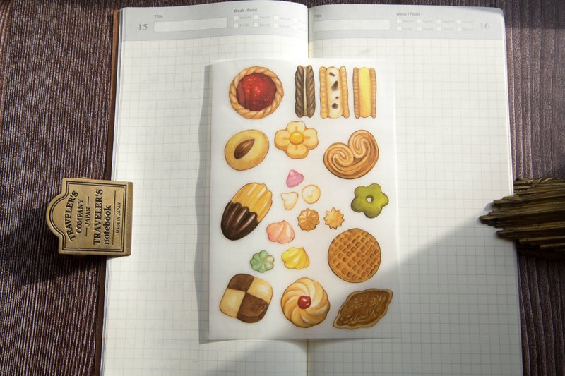 鐵盒餅乾轉印貼 - 貼紙 - 塑膠 