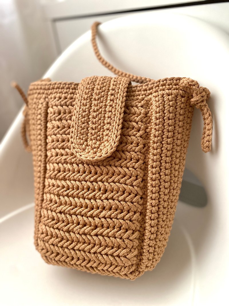 PDF PATTERN Crochet Crossbody Bag MINI, Crossbody Bag Pattern, DIY Crossbody Bag - 手工藝教學/工具書 - 其他材質 