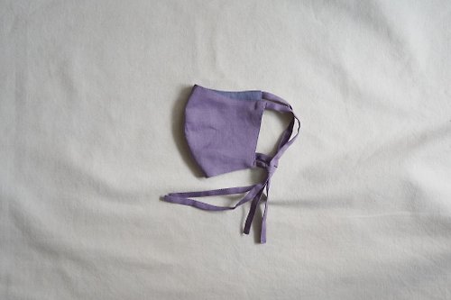 海豚鳥 birphin unisex mask | 雙色綁帶口罩 | 紫 藤 x 堇 青 紫