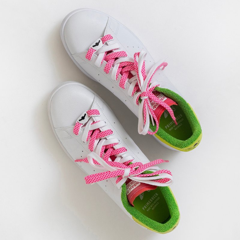 獨特鞋帶 爆米花扁鞋帶 Popcorn Flat Shoelace 台灣設計生產 - 其他 - 聚酯纖維 粉紅色