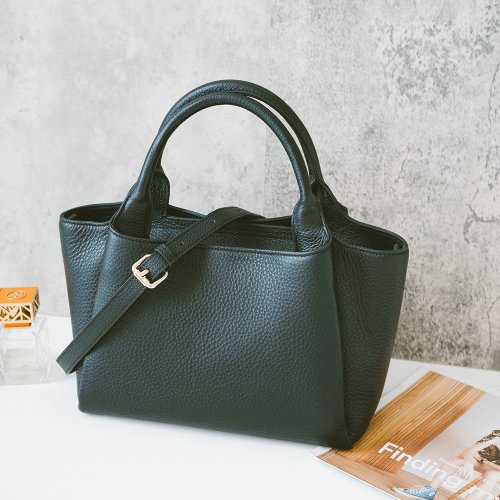 寇比手工皮件 Colbie Leather 真皮斜背手提托特包 22366 黑