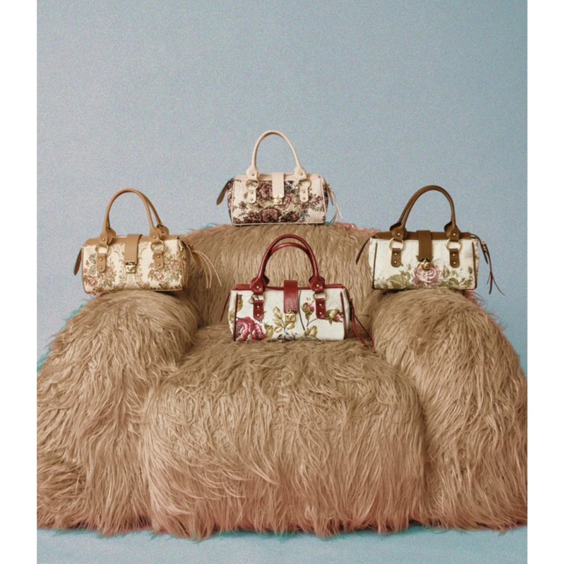 Papapetch.h - Large Queen Flora Bag - 手提包/手提袋 - 繡線 