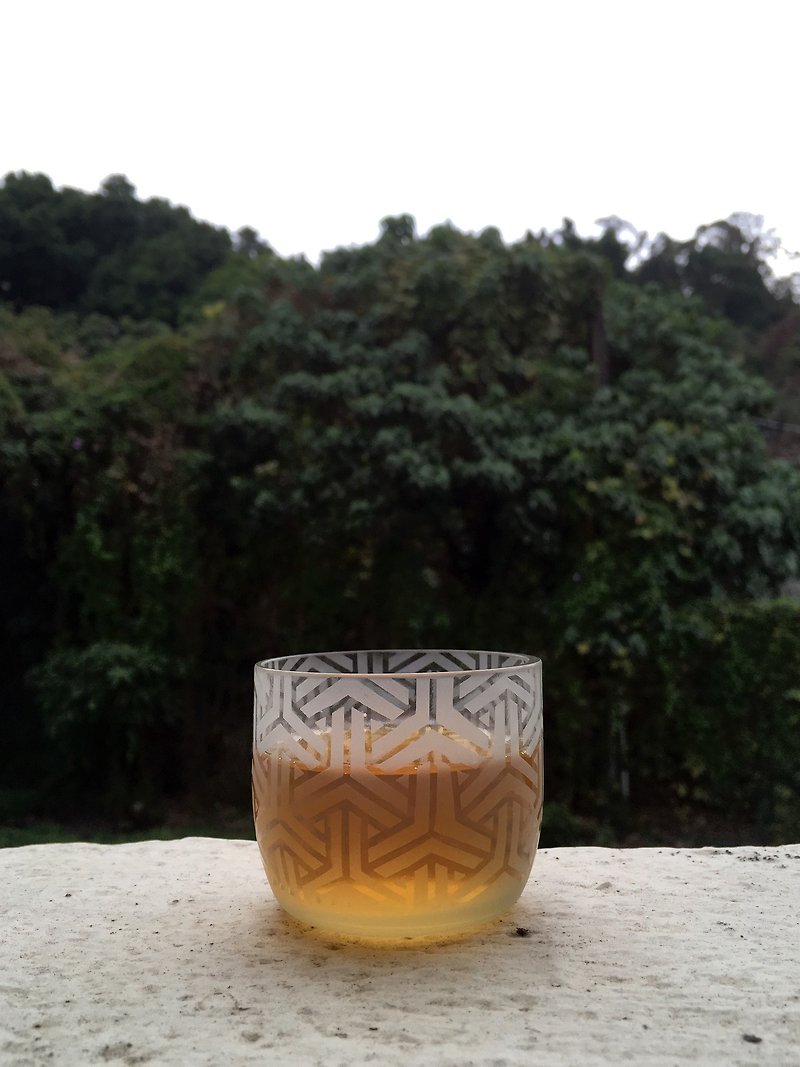 日本文樣杯 組亀甲 くみきっこう Kumikikkou - 茶壺/茶杯/茶具 - 玻璃 透明