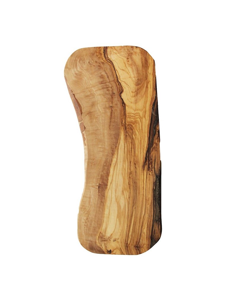 British Naturally Med olive wood irregular 50 cm solid wood cutting board / meal board / display board - เครื่องครัว - ไม้ สีนำ้ตาล