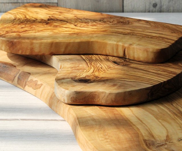 Mediterranean Natural Olive Wood - Rustic Cutting Board