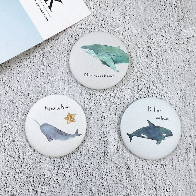 Whale Series - Magnet Bottle Opener - Badges & Pins - Plastic 