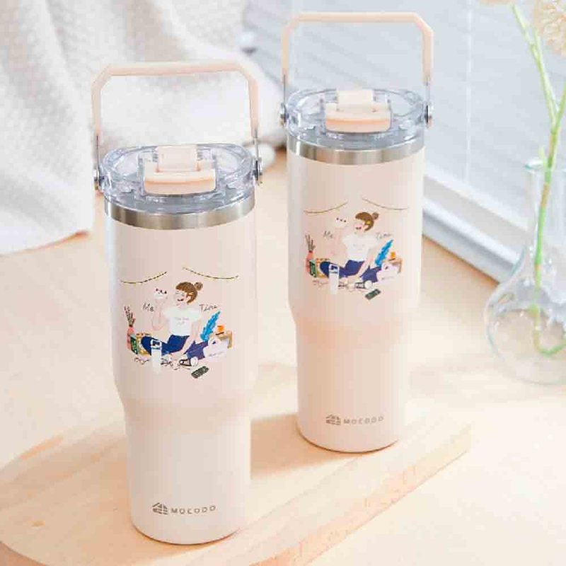 [Women's Daily Life Illustrations × Banjiajia] Exclusive Co-branding - Ceramic Double Drinking Cups - Vacuum Flasks - Other Materials 