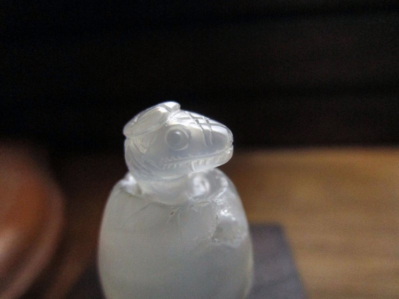 小雕件 小品生肖-蛇 花玉髓 - 擺飾/家飾品 - 玉石 透明