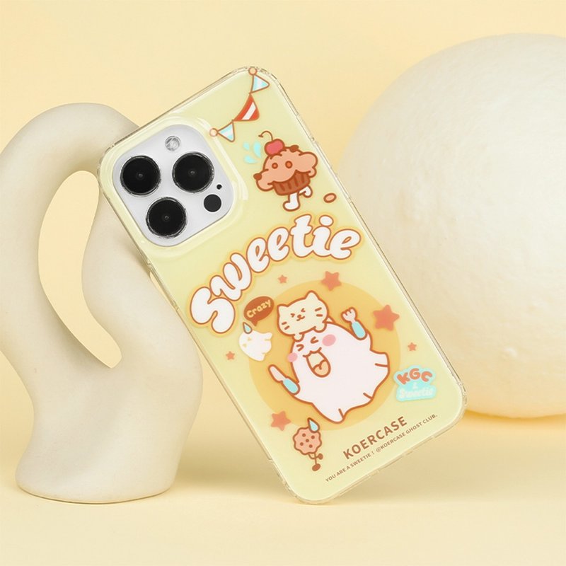 Eat delicious desserts Little Ghost iPhone case - เคส/ซองมือถือ - วัสดุอื่นๆ 