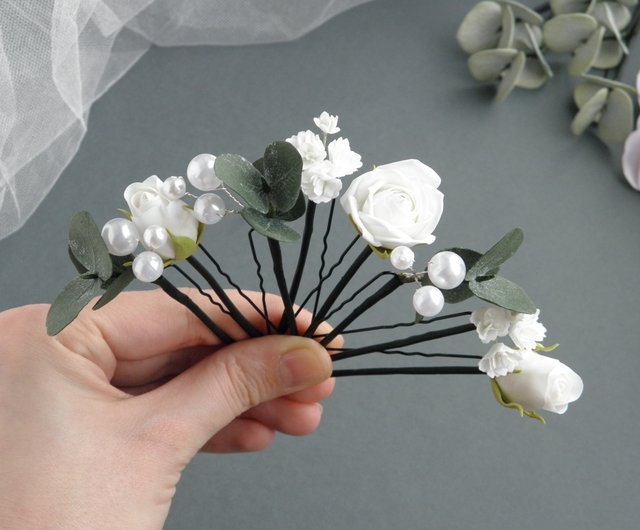 Lilac flowers hair pins Small wedding hair clip - Shop FloralAccessoriesUA  Hair Accessories - Pinkoi