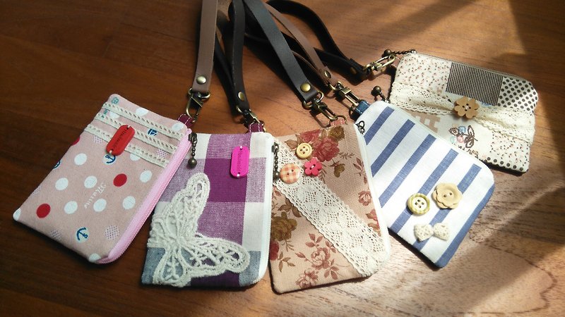 [Customized cloth selection] Coin purse, card bag, office worker's small items - กระเป๋าใส่เหรียญ - ผ้าฝ้าย/ผ้าลินิน หลากหลายสี