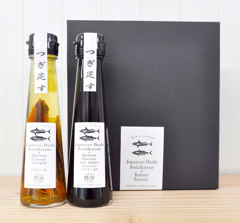Japanese Dashi Katsuoflavor soysauce and Vinegar  2bottle - Sauces & Condiments - Other Materials Gold