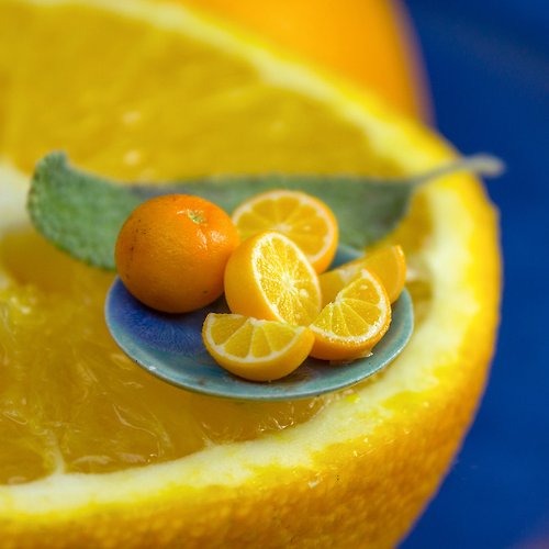 Rina Vellichor Miniatures TUTORIAL Miniature orange fruit with polymer clay | PDF + video