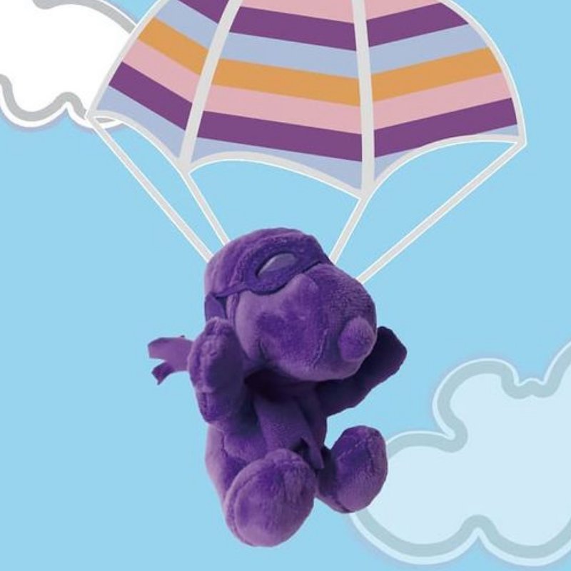 Snoopy Key Charm-Exclusively at Pinkoi-Purple - Keychains - Polyester Purple