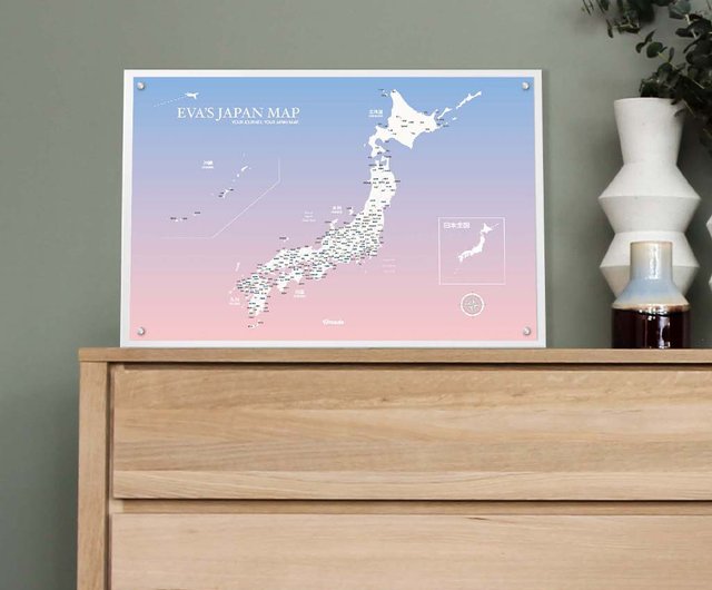 日本地図 - カスタマイズされたマグネット シリーズ ポスター