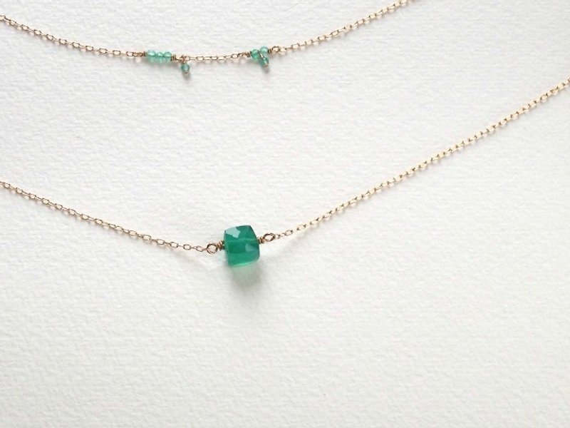 Green（necklace） - Necklaces - Gemstone Green