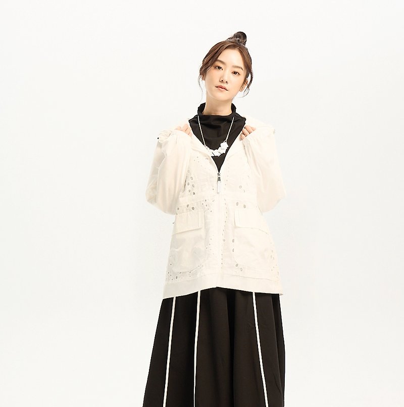 Unruly box-shaped large pocket personalized jacket - Women's Casual & Functional Jackets - Cotton & Hemp 