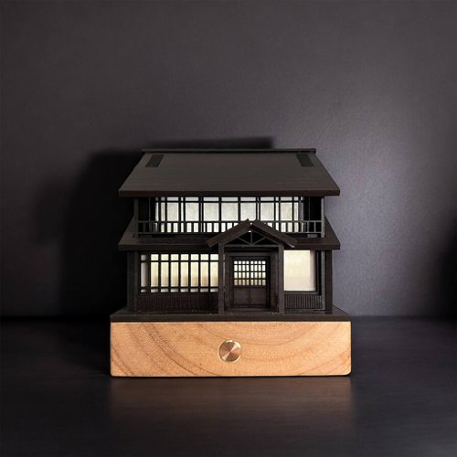 Koazuma 小木屋文創 【日式夜燈-井宿二/老湯屋】床頭燈/桌面擺件/原創設計/USB