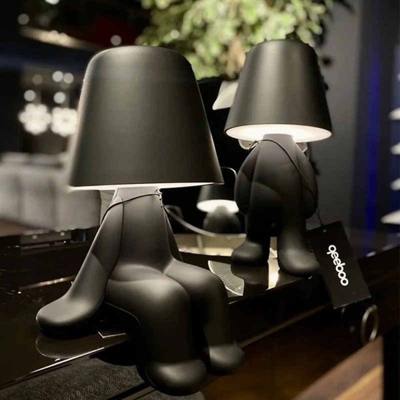 【品味時尚】義大利 QEEBOO 黑色小人造型燈 五款可選 - 其他家具 - 其他材質 