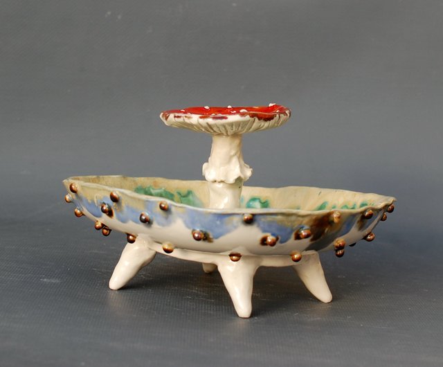 Ceramic Mushroom Ashtray 