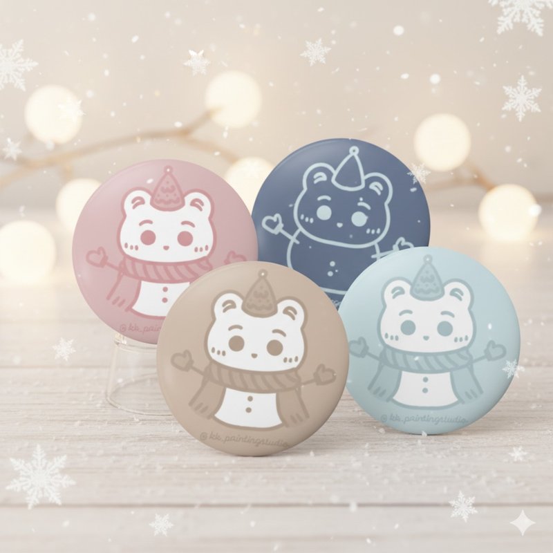 雪人徽章 - 徽章/別針 - 其他金屬 