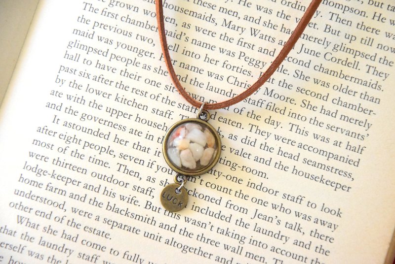Natural Stone Puzzle Handmade Necklace - Necklaces - Stone 
