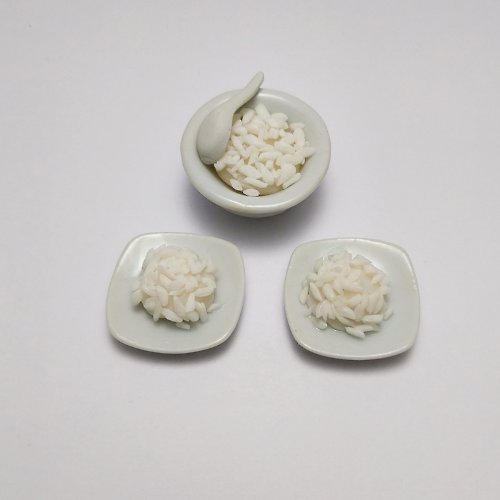 luckyhandmade246 Steamed Rice Food Miniature Dollhouse collectible decorate
