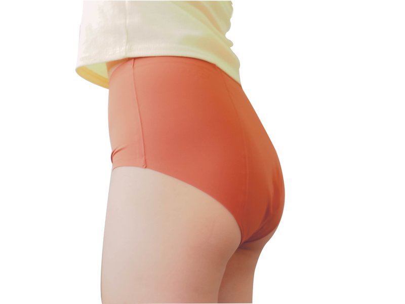 Good cloth is gentle. Blood-sucking menstrual pants_high waist triangle style - Feminine Products - Polyester Orange