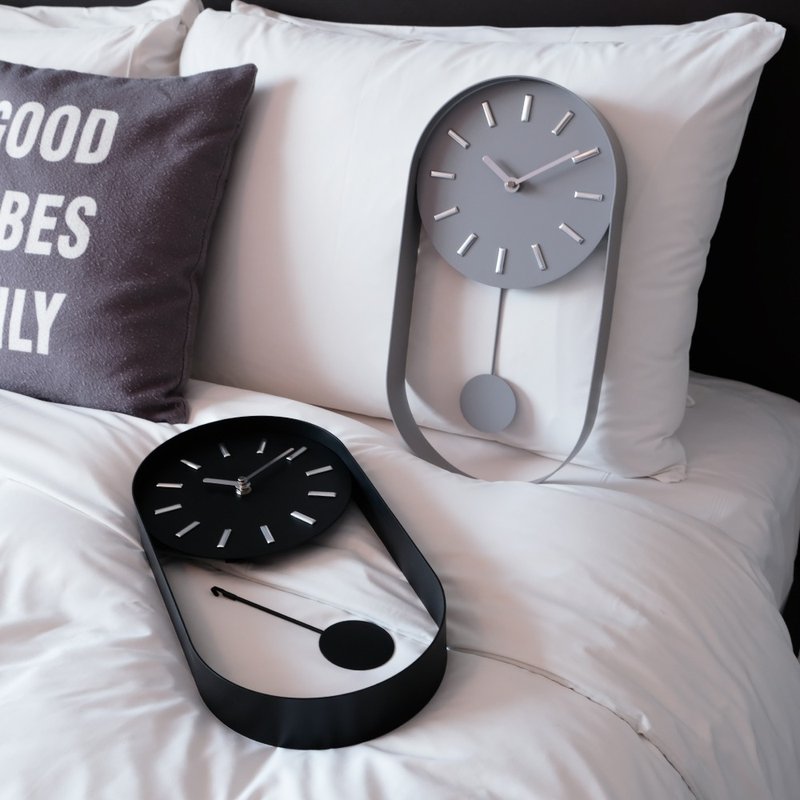 HERA textured metal 8-inch swing wall clock (three colors available) - นาฬิกา - โลหะ หลากหลายสี