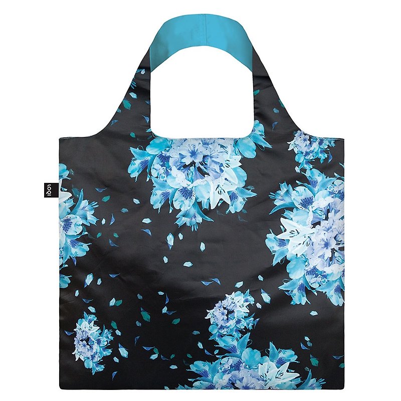 LOQI-Flower Night SNFB - Messenger Bags & Sling Bags - Plastic Blue