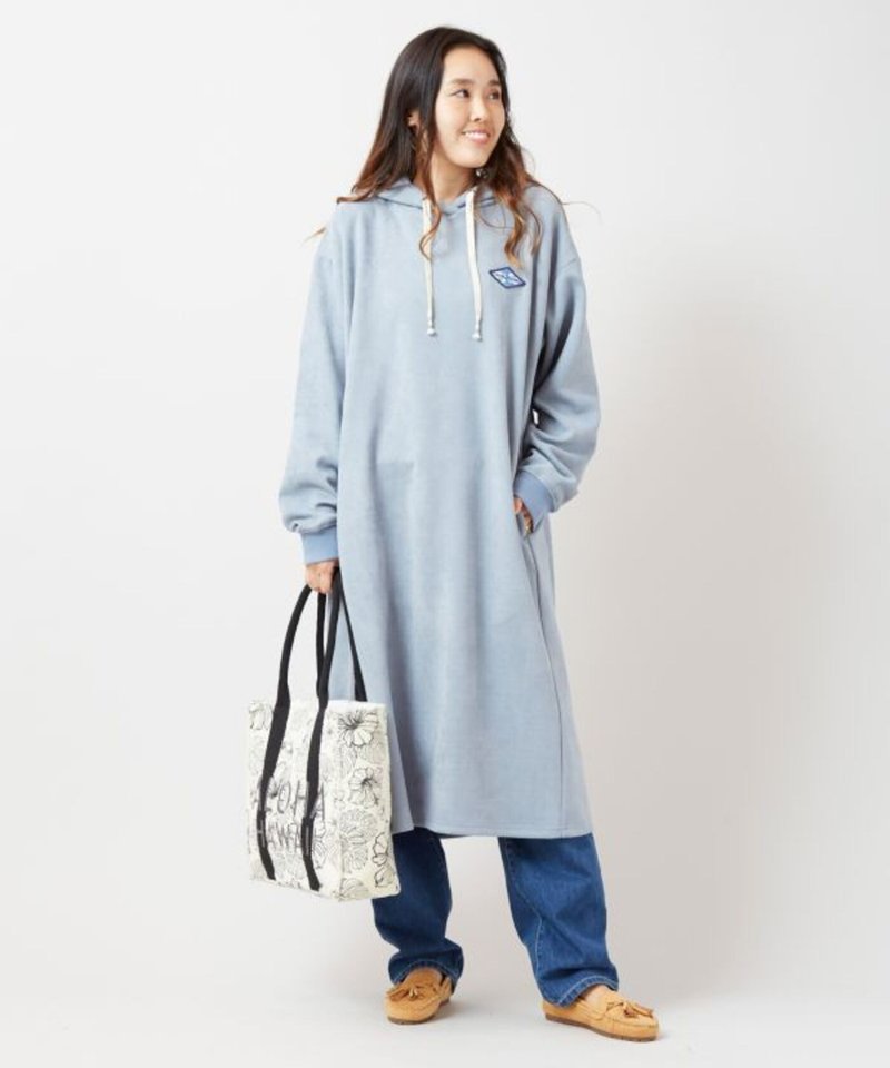 【Hot Pre-order】SP Soa Print Hooded Dress (3 Colors) 46R-6102 - One Piece Dresses - Cotton & Hemp 