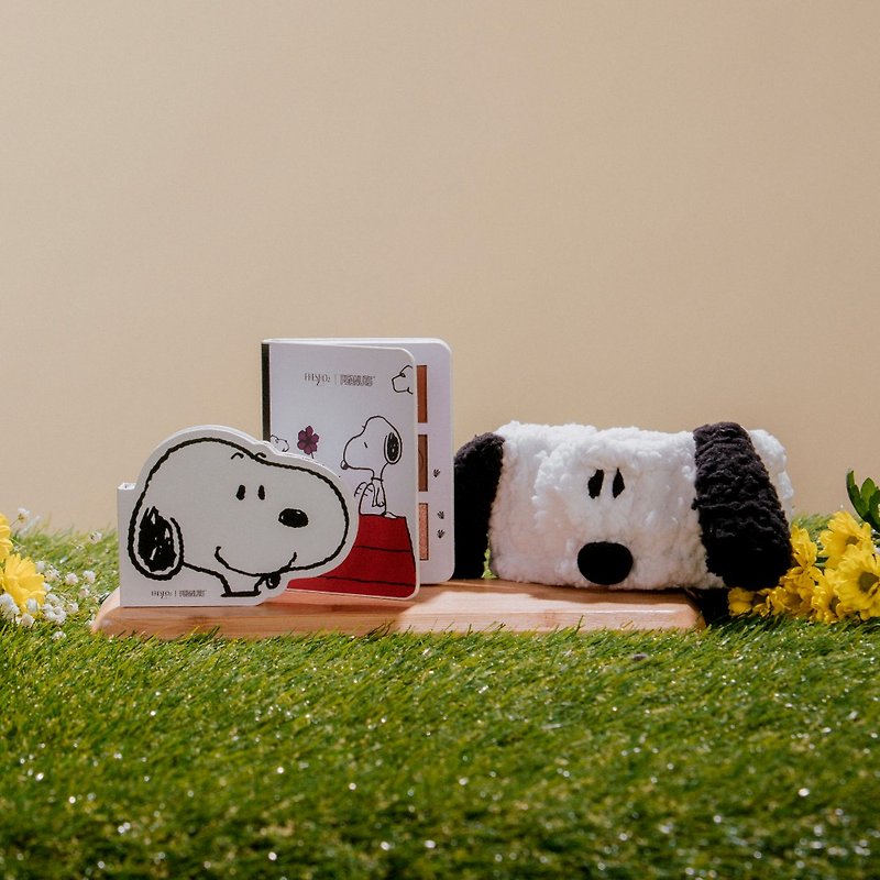 【FreshO2 × Snoopy公式コラボ】スヌーピー カラーパレット スターターセット（アイシャドウ & ハニーパウダー & ヘアバンド） - アイメイク - 紙 ホワイト