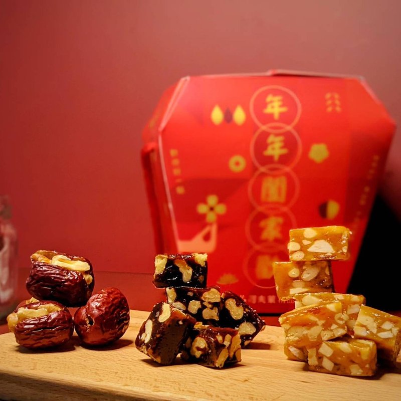 【春節禮盒】可夫萊精品堅果 祈願天燈春節禮盒 過年糕點 - 堅果 - 新鮮食材 紅色