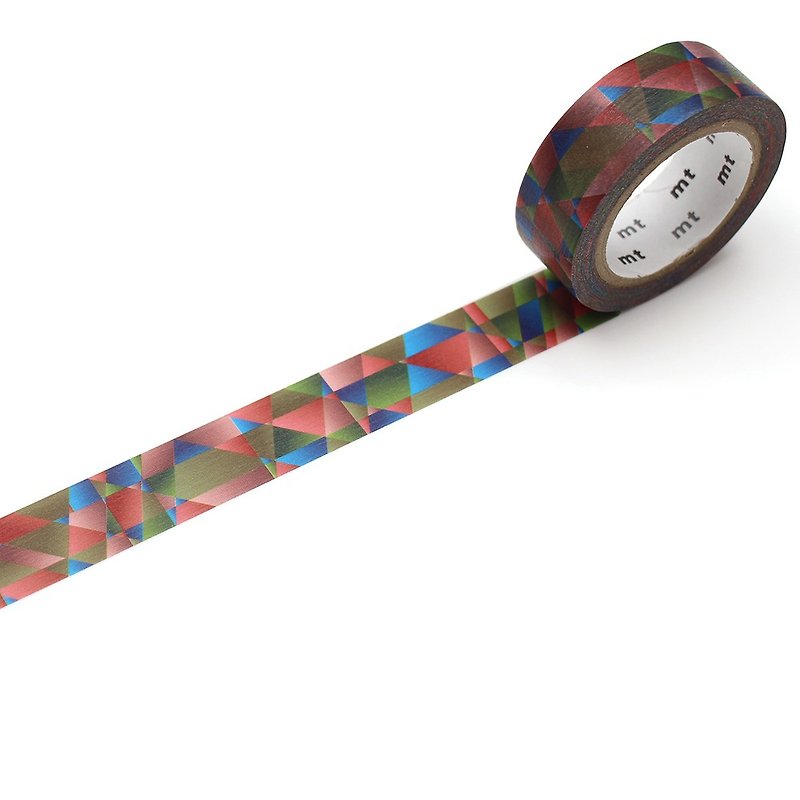 mt Deco Masking Tape / Polygon Gradation Deep (MT01D483) - Washi Tape - Paper Multicolor