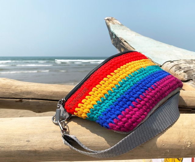 Rainbow Crochet Bag