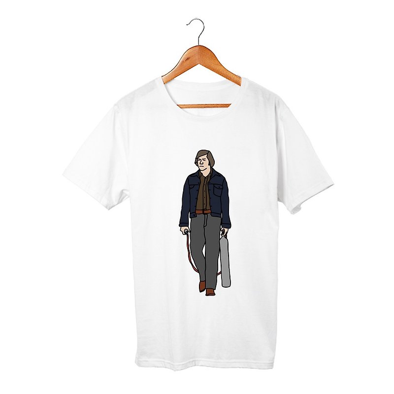 Chigurh T-shirt - เสื้อยืดผู้ชาย - ผ้าฝ้าย/ผ้าลินิน ขาว