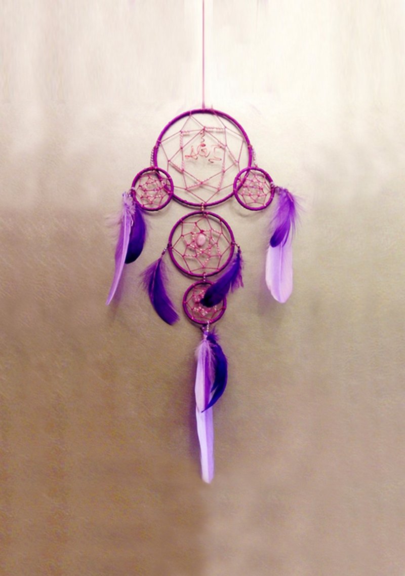 25x50 [Gorgeous sunset] Handmade/handmade large dream catcher - Items for Display - Other Materials Purple