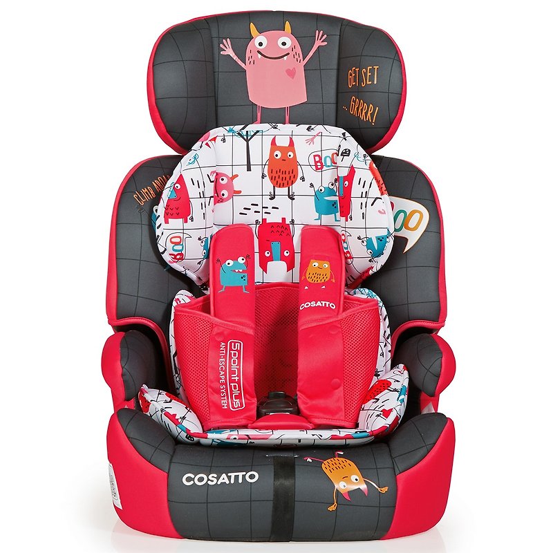 英國 Cosatto Zoomi Group 123 汽車安全座椅 – Monster Miss - 兒童家具/傢俬 - 其他材質 紅色